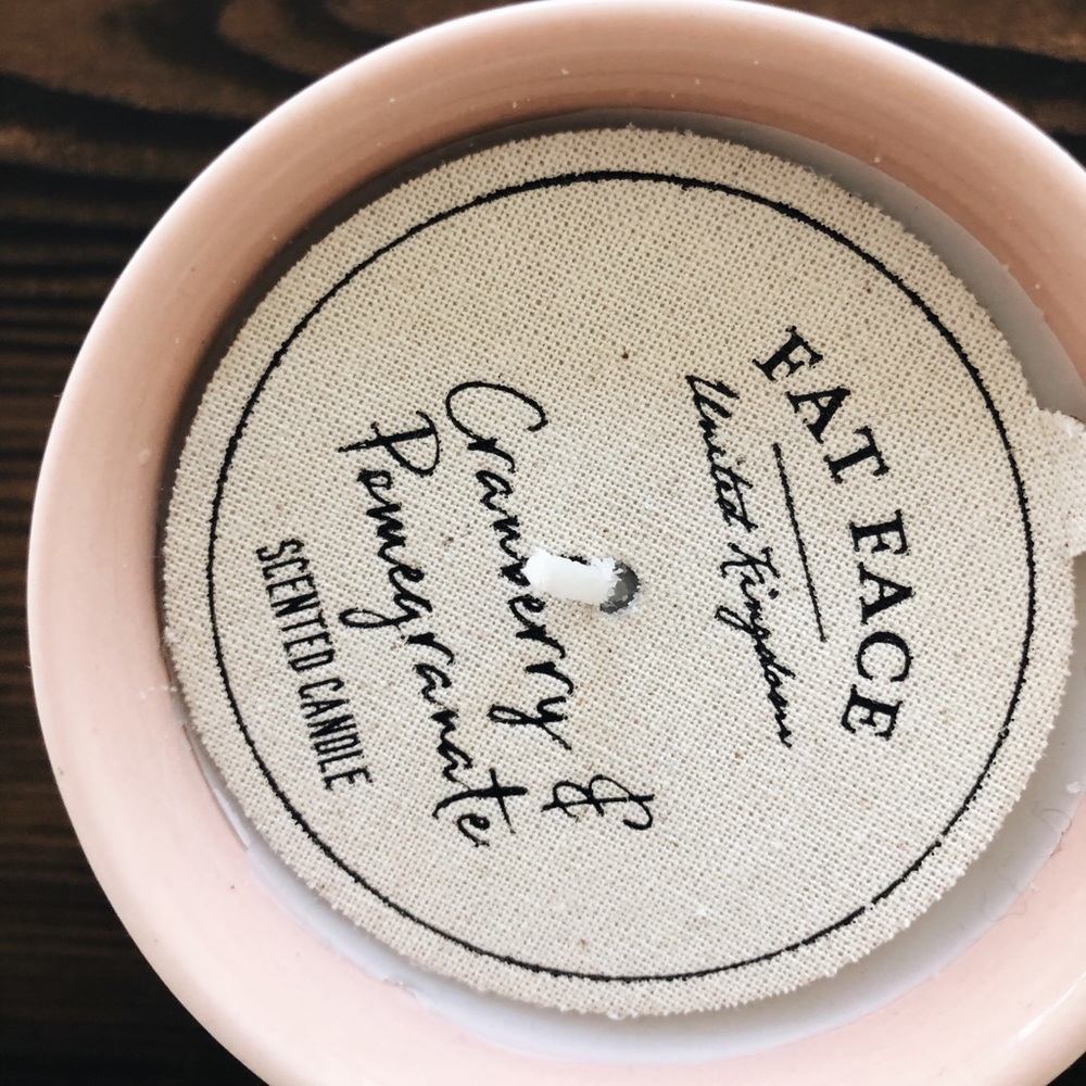 Cranberry Embossed Candle
